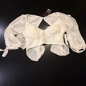 Hot Miami Styles White Crop Top